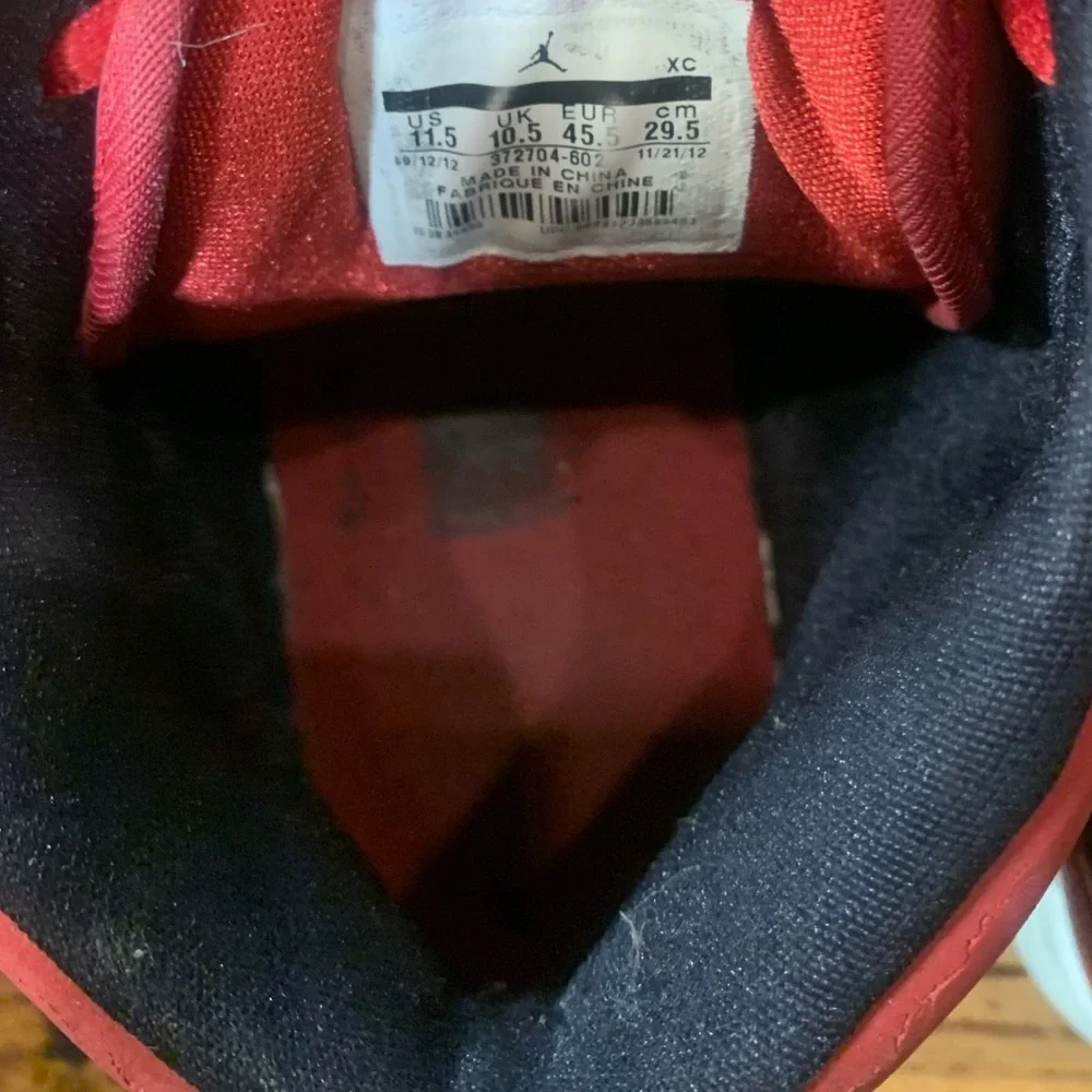 Jordan Red and Black High-Top Sneakers